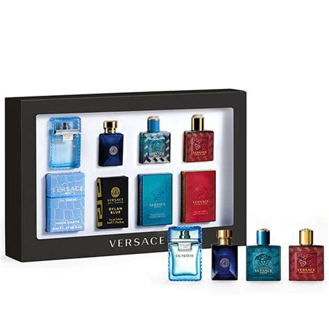 versace gift set for him price|men's miniature fragrance gift sets.